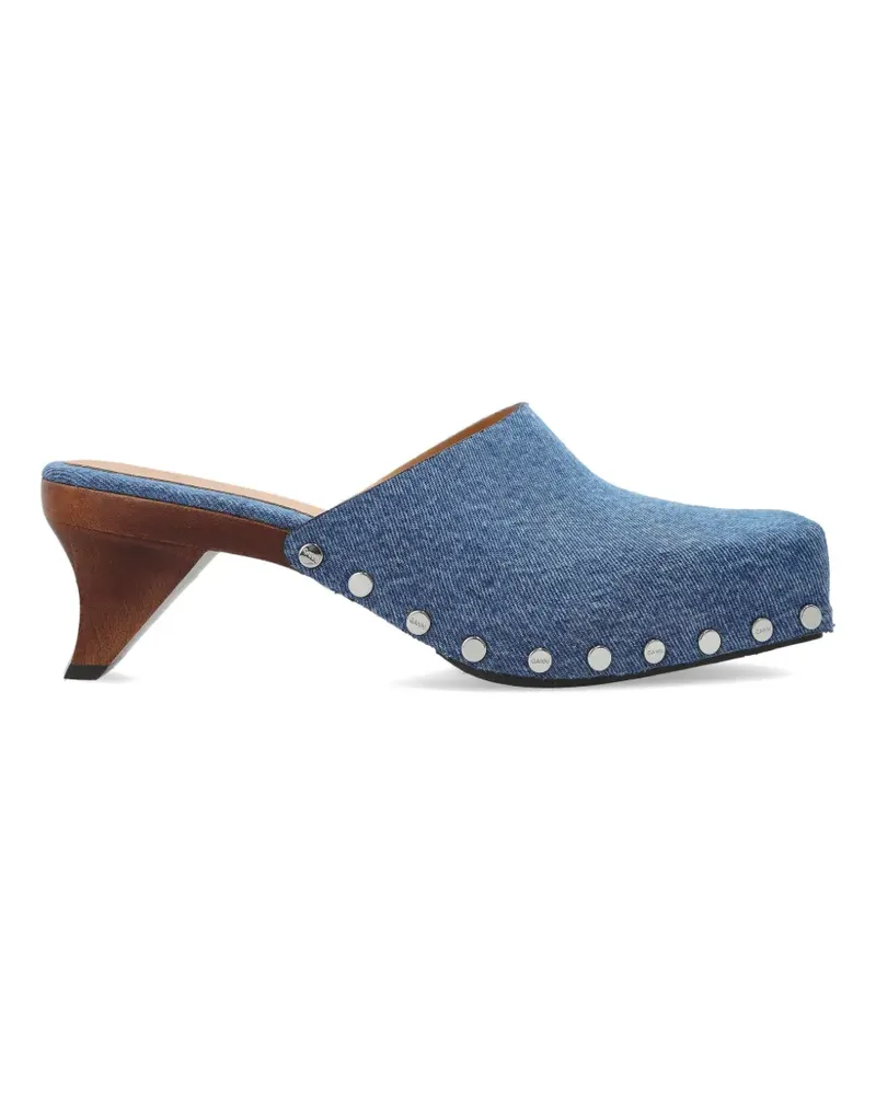 Ganni studded mules - Blau Blau