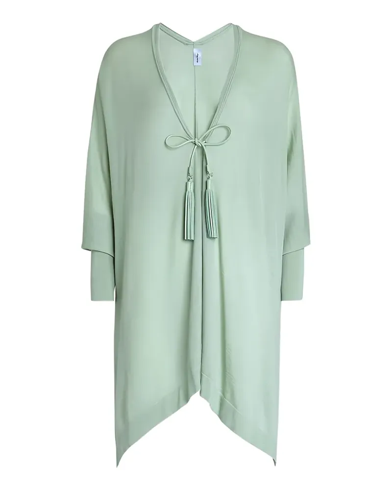 Ferragamo Asymmetrische Jacke mit Quasten - Grün Grün