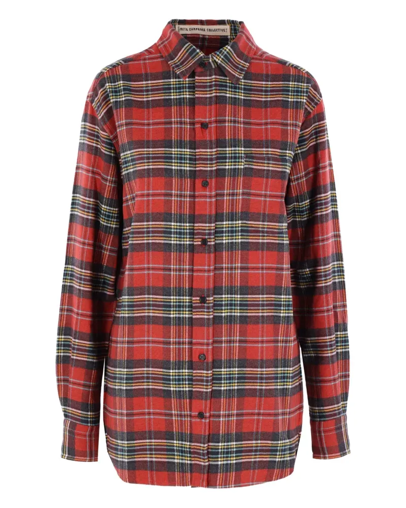 Meta Campania Collective checked shirt - Rot Rot