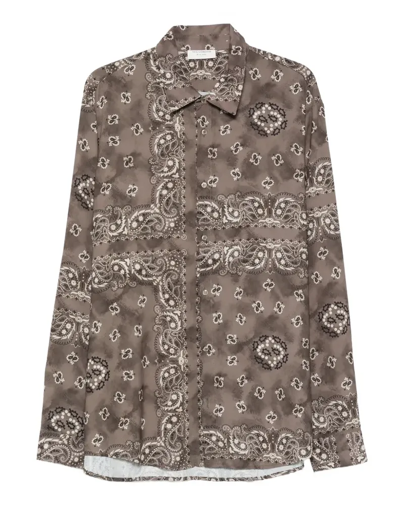 Yes London paisley-pattern long-sleeves shirt - Braun Braun