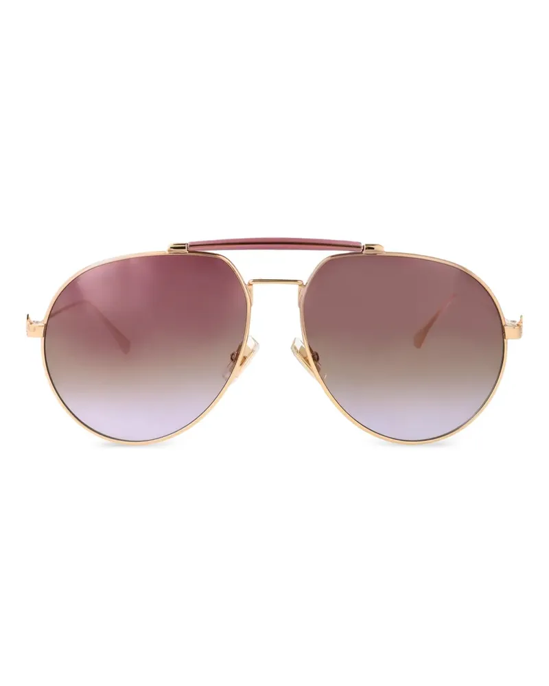 Etro Sonnenbrille mit rundem Gestell - Rosa Rosa