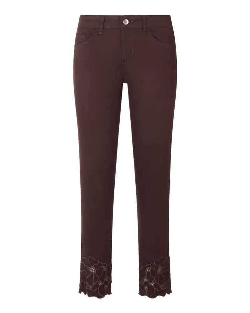 Liu Jo Hose mit Blumen-Stickerei - Braun Braun