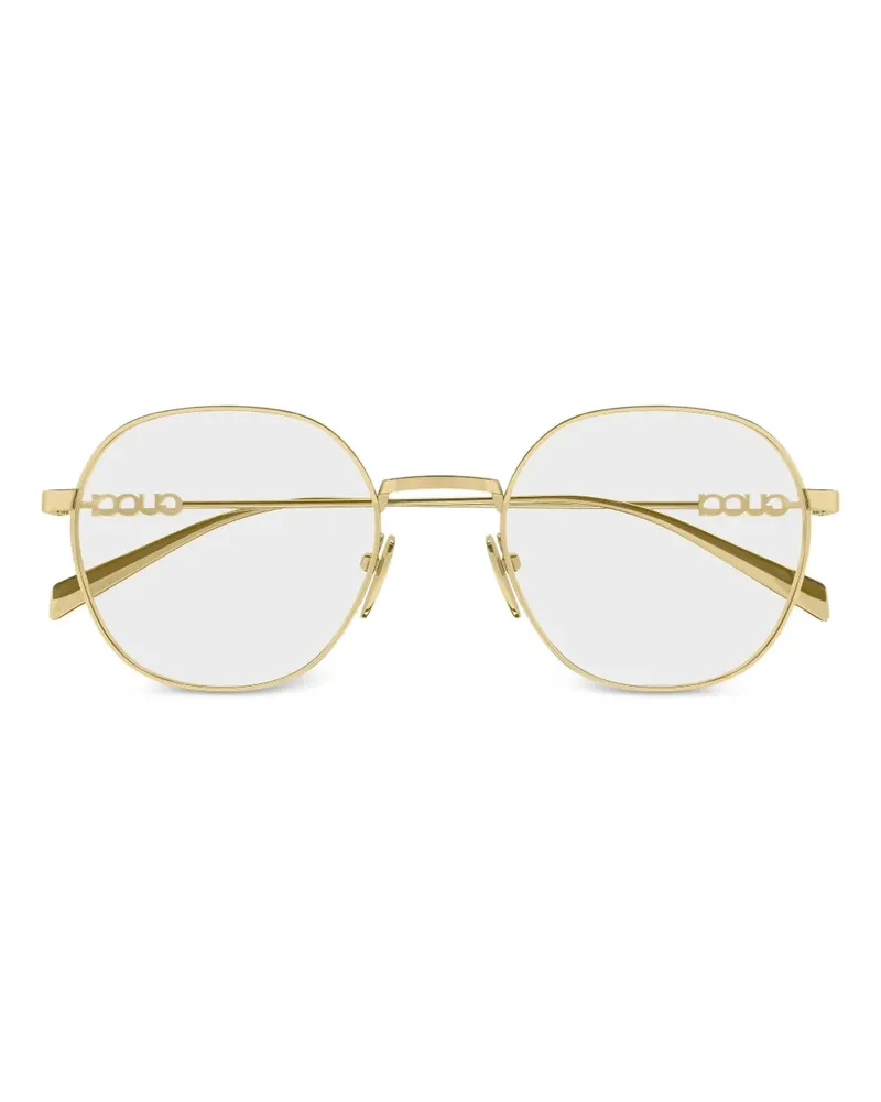Gucci Brille mit rundem Gestell - Gold Gold