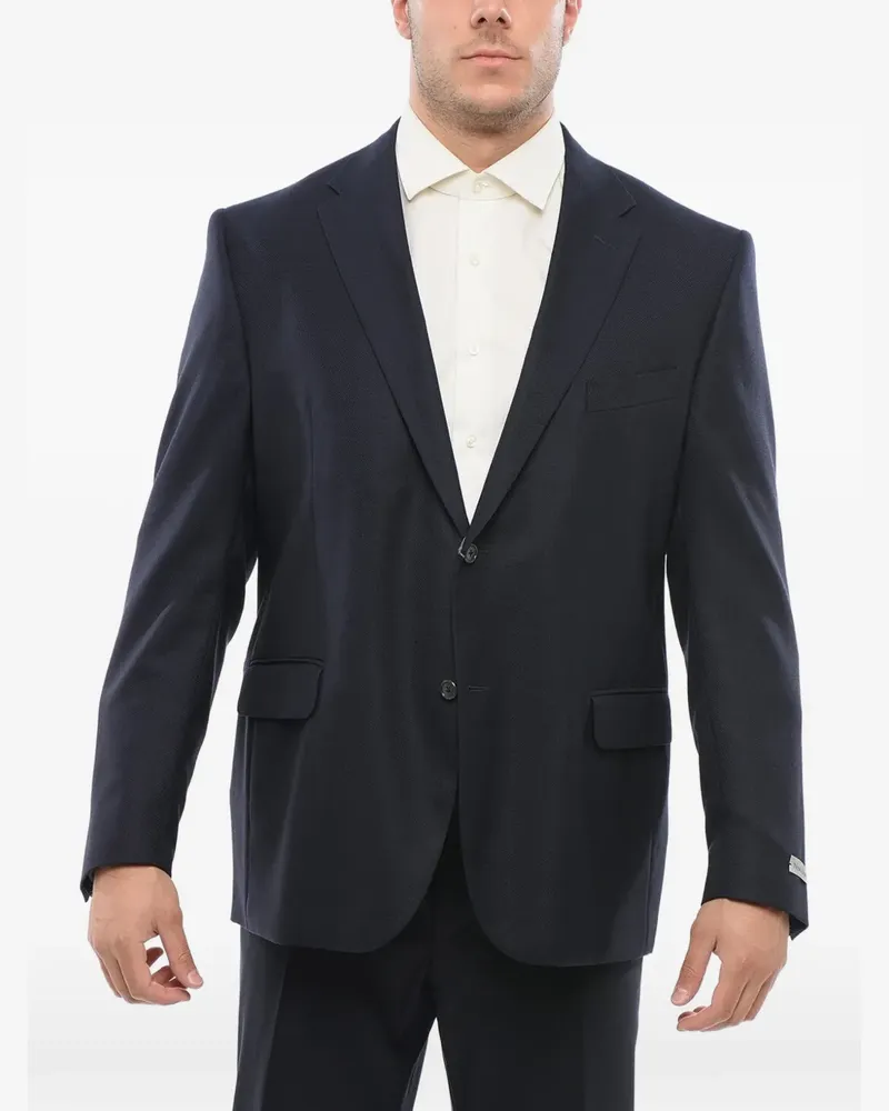 Corneliani notch-lapel blazer - Blau Blau