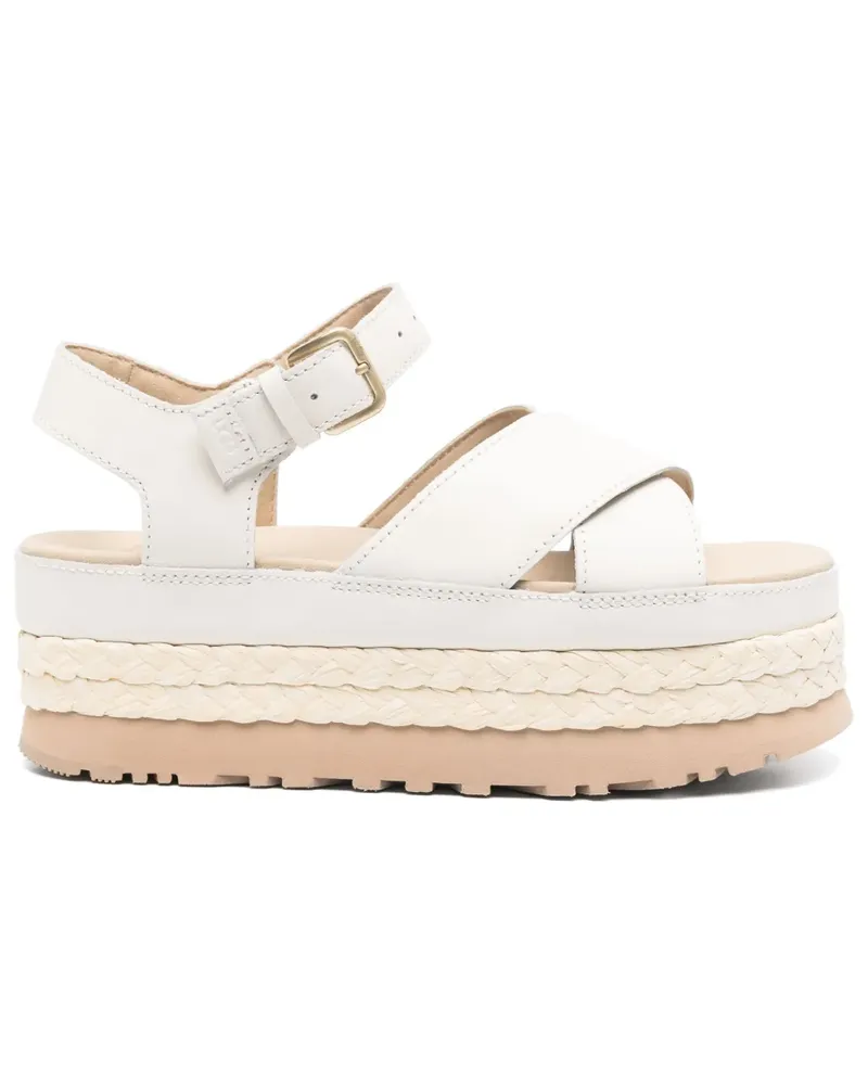 UGG Sandalen aus Leder - Nude Nude