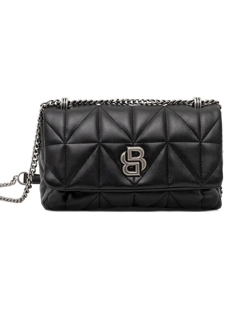 HUGO BOSS quilted logo shoulder bag - Schwarz Schwarz