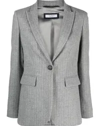 Peserico Einreihiger Blazer mit Nadelstreifen Grau