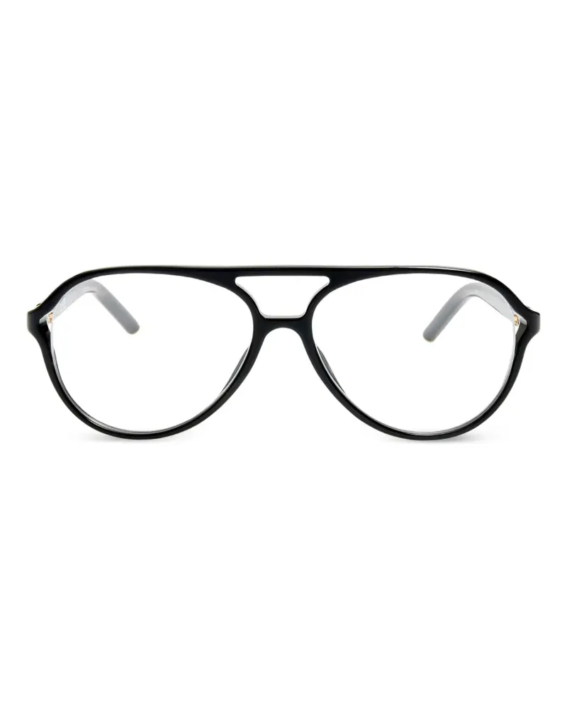 Jacquemus Getönte Pilotenbrille - Schwarz Schwarz