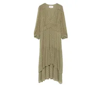 Gestuftes Maia Midikleid - Grün