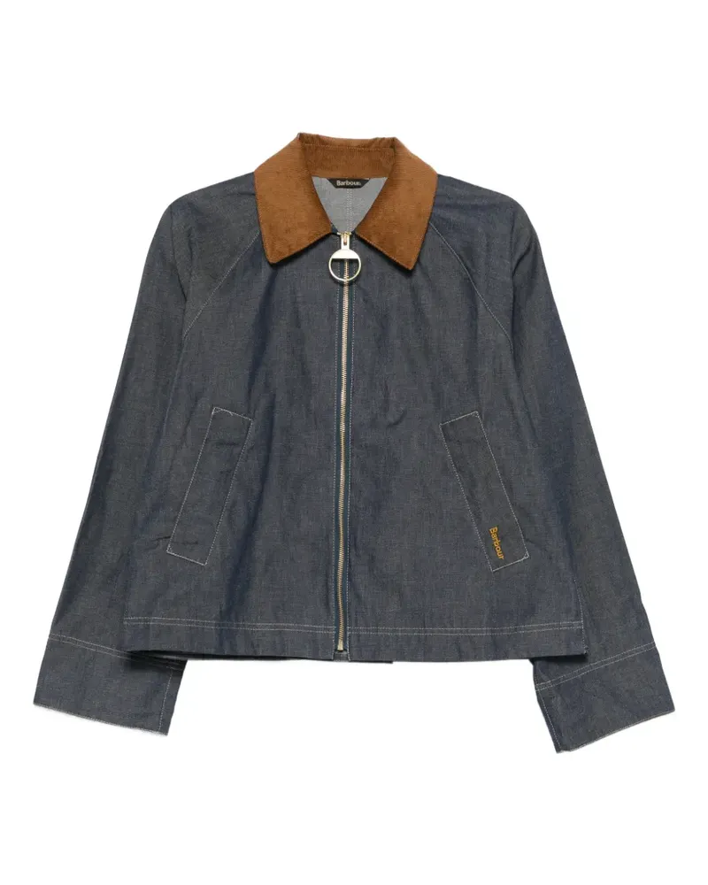 Barbour Freckleton Jacke mit Kontrastkragen - Blau Blau