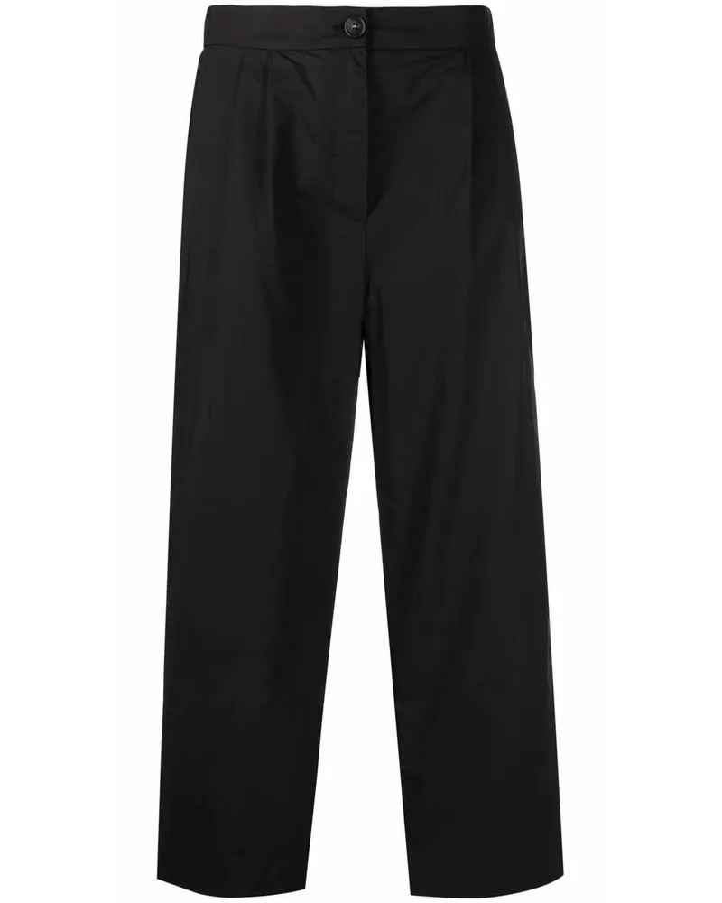 Woolrich straight-leg cropped trousers - Schwarz Schwarz