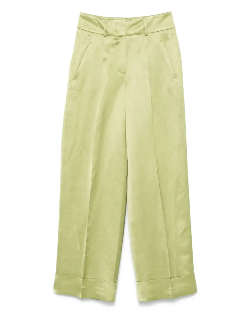 Peserico Hose aus Satin - Grün Grün