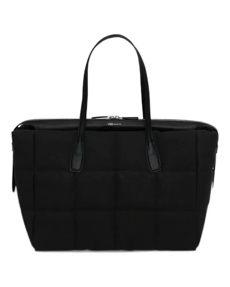VeeCollective Large Tela quilted tote bag - Schwarz Schwarz