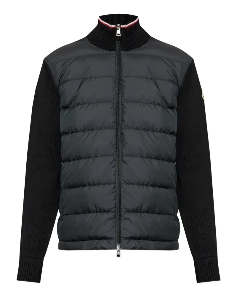 Moncler Cardigan mit Einsätzen - Schwarz Schwarz