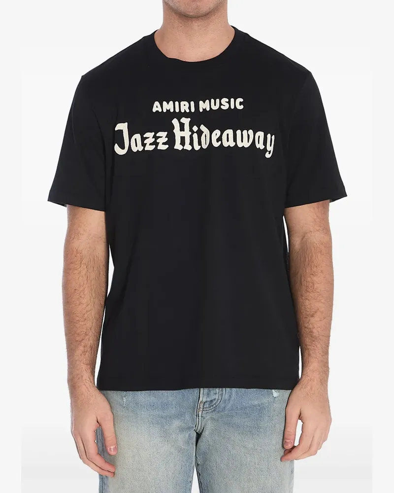 Amiri Jazz Hide T-Shirt - Schwarz Schwarz