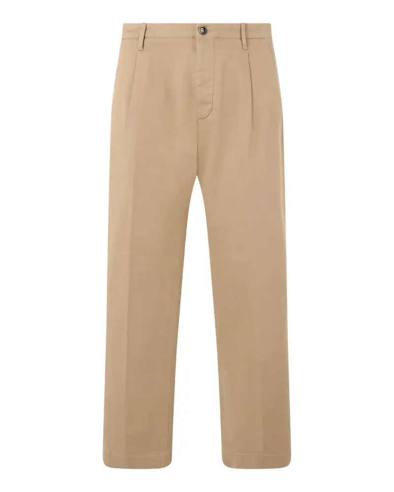 nine:inthe:morning Straight-Leg-Hose mit Falten - Nude Nude