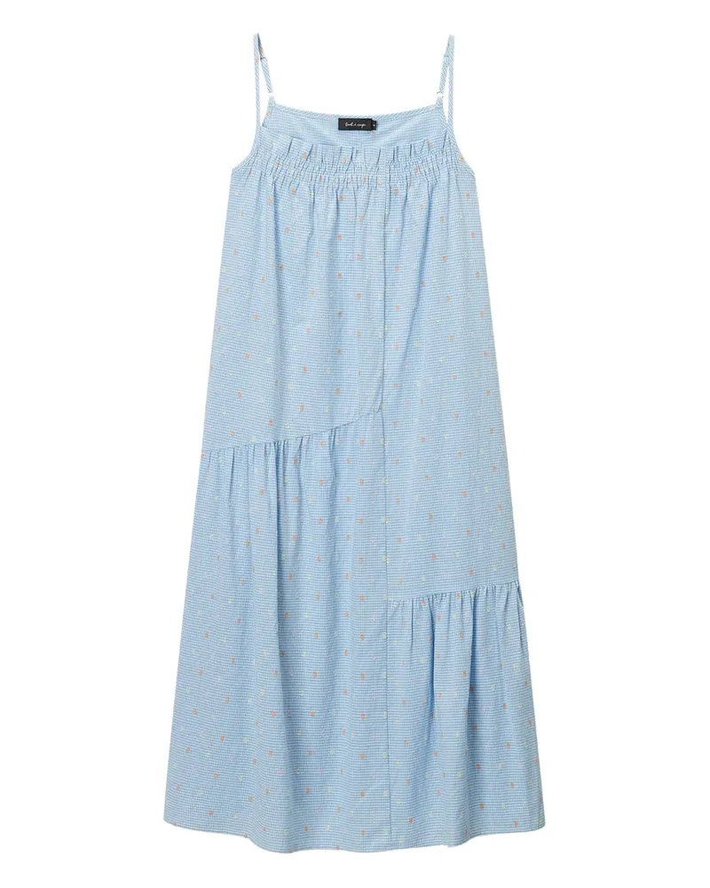 Tout a Coup Midikleid mit Vichy-Karo - Blau Blau