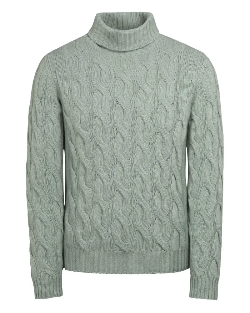 MOORER cable-knit roll-neck sweater - Grün Grün