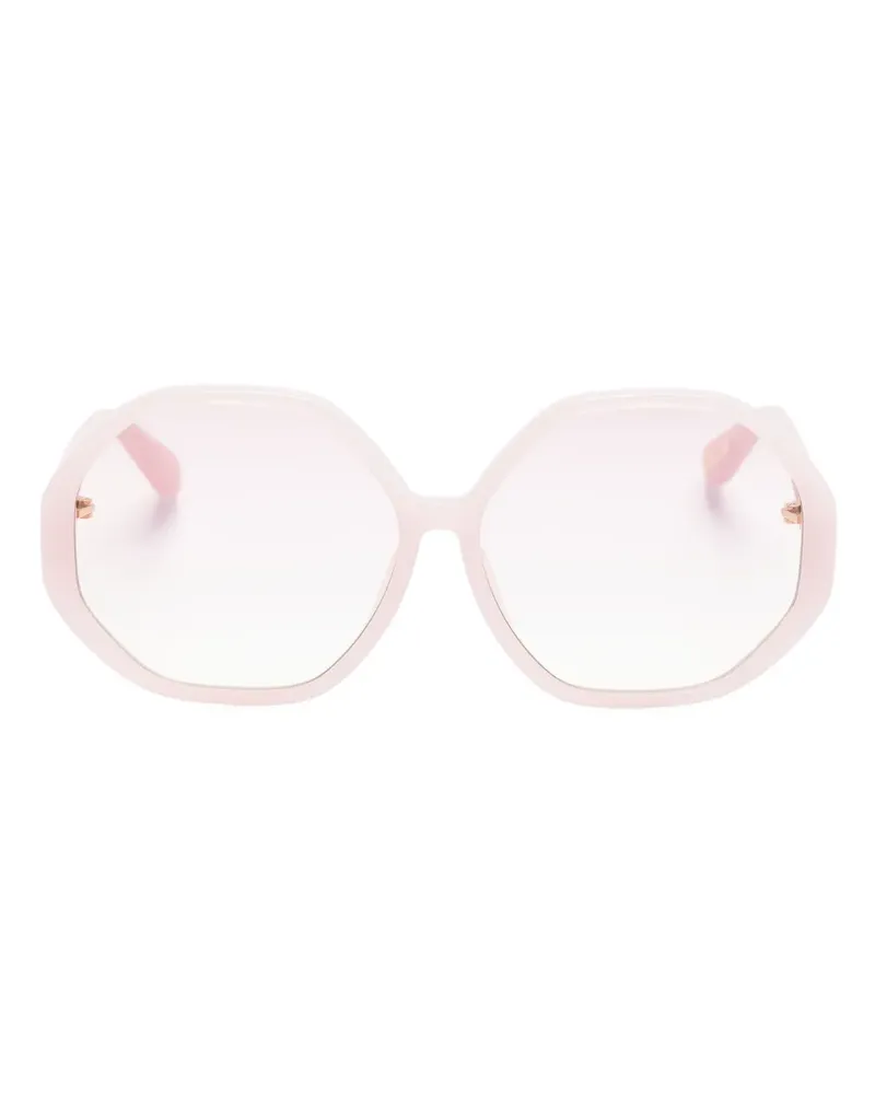 Linda Farrow Geometrische Paloma Sonnenbrille - Rosa Rosa