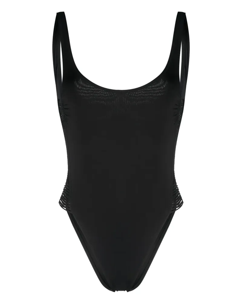 Twin-Set Badeanzug mit Riemen - Schwarz Schwarz