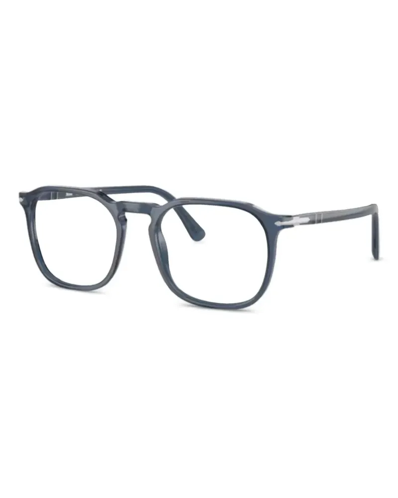 Persol Brille mit eckigem Gestell - Blau Blau