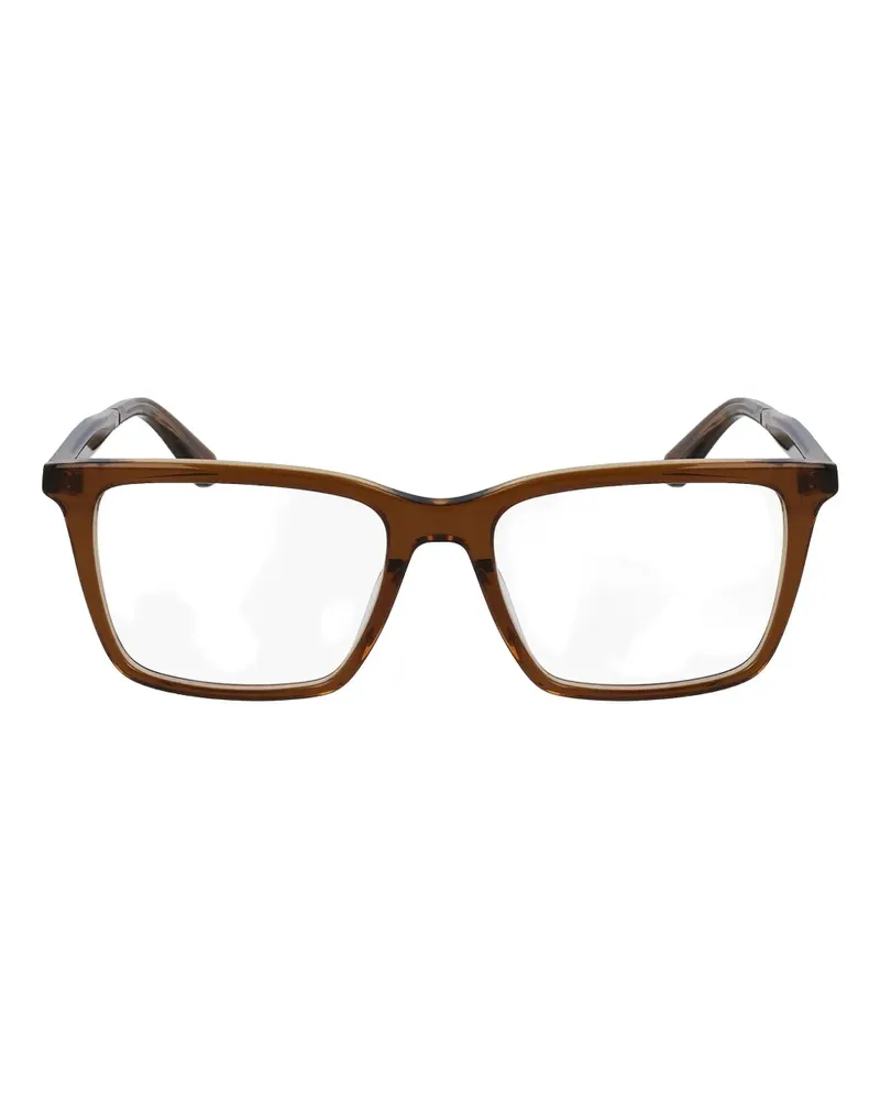 Calvin Klein Brille mit eckigem Gestell - Rot Rot
