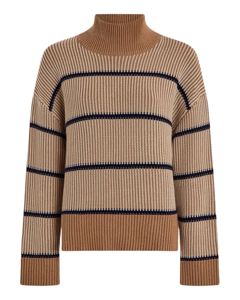 Varley Holland striped ribbed-knit sweater - Braun Braun