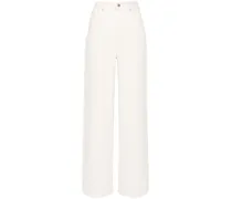 wide-leg jeans - Nude