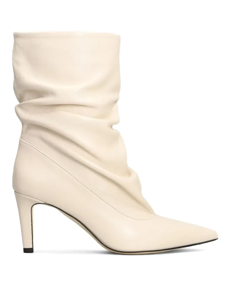 The Seller slouchy pointed-toe ankle boots - Nude Nude