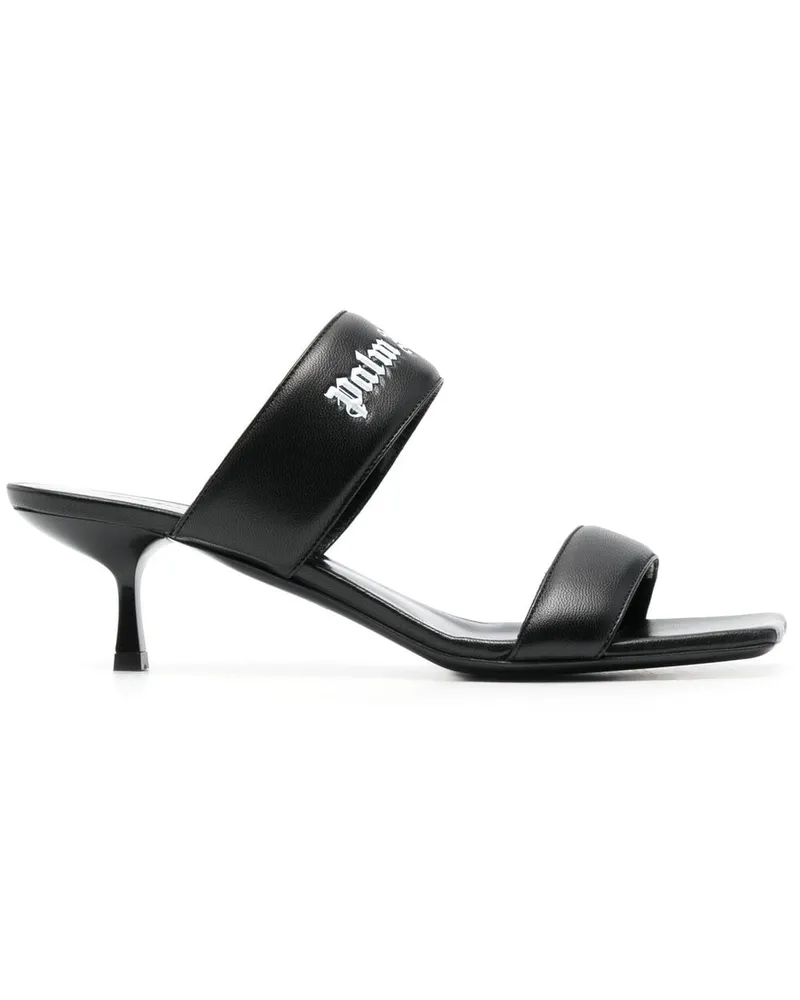 Palm Angels Mules mit Logo 45mm Schwarz