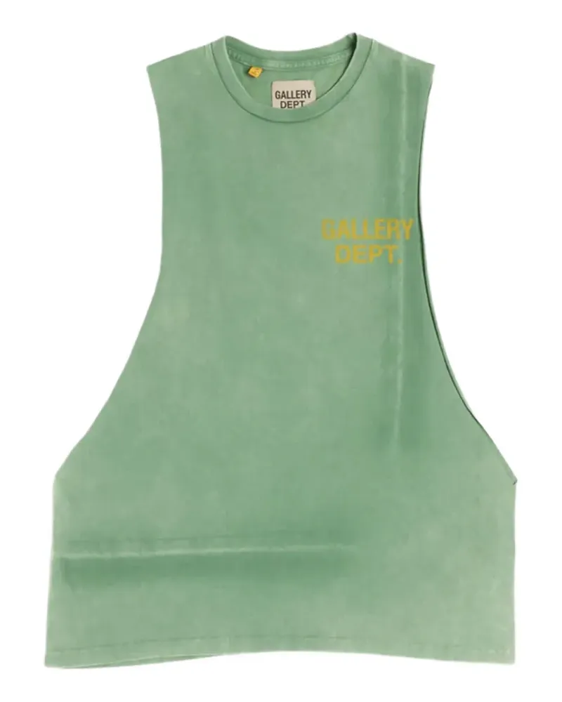GALLERY DEPT. logo-print sleeveless top - Grün Grün