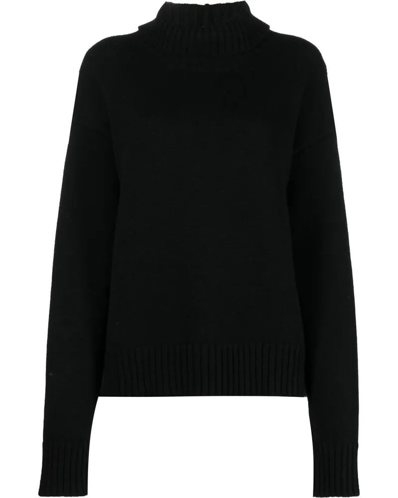 Jil Sander Pullover mit Rollkragen - Schwarz Schwarz