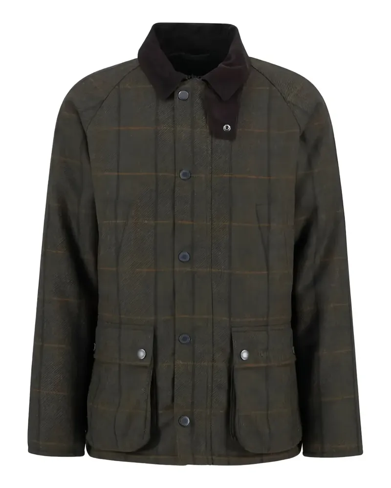 Barbour checked corduroy collar jacket - Braun Braun