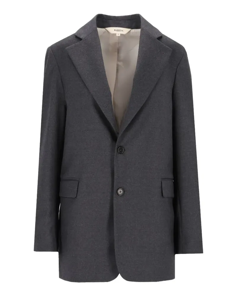 BARENA Einreihige Galà Flan Flanelljacke - Grau Grau