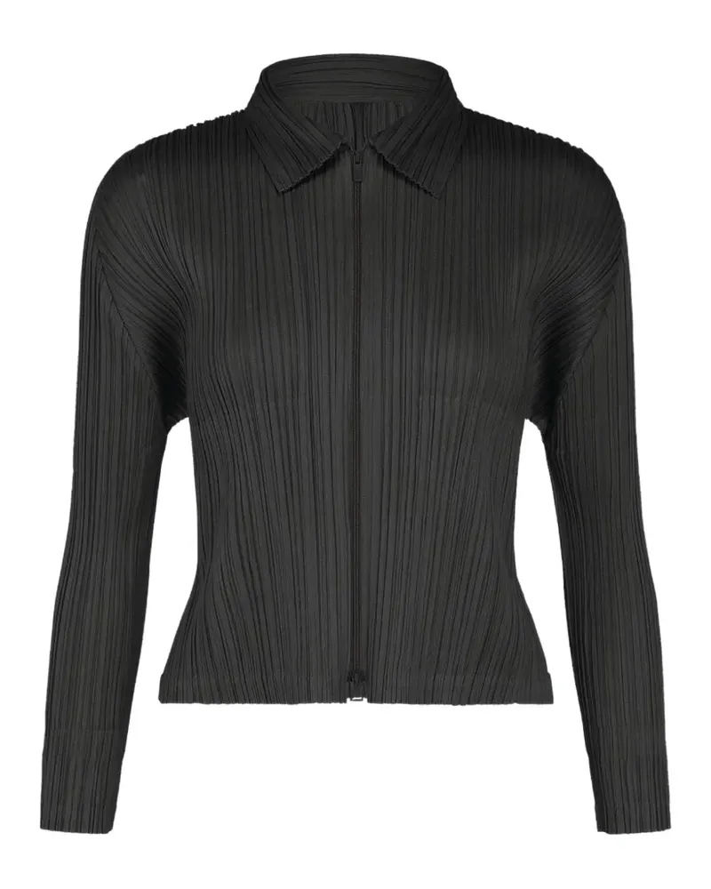 Issey Miyake Plissiertes Sweatshirt - Grau Grau