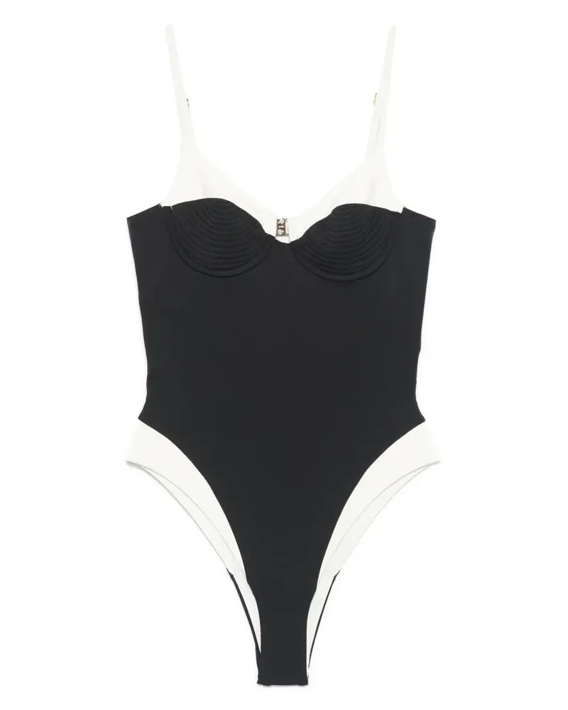 Noire Swimwear Celine Badeanzug - Schwarz Schwarz