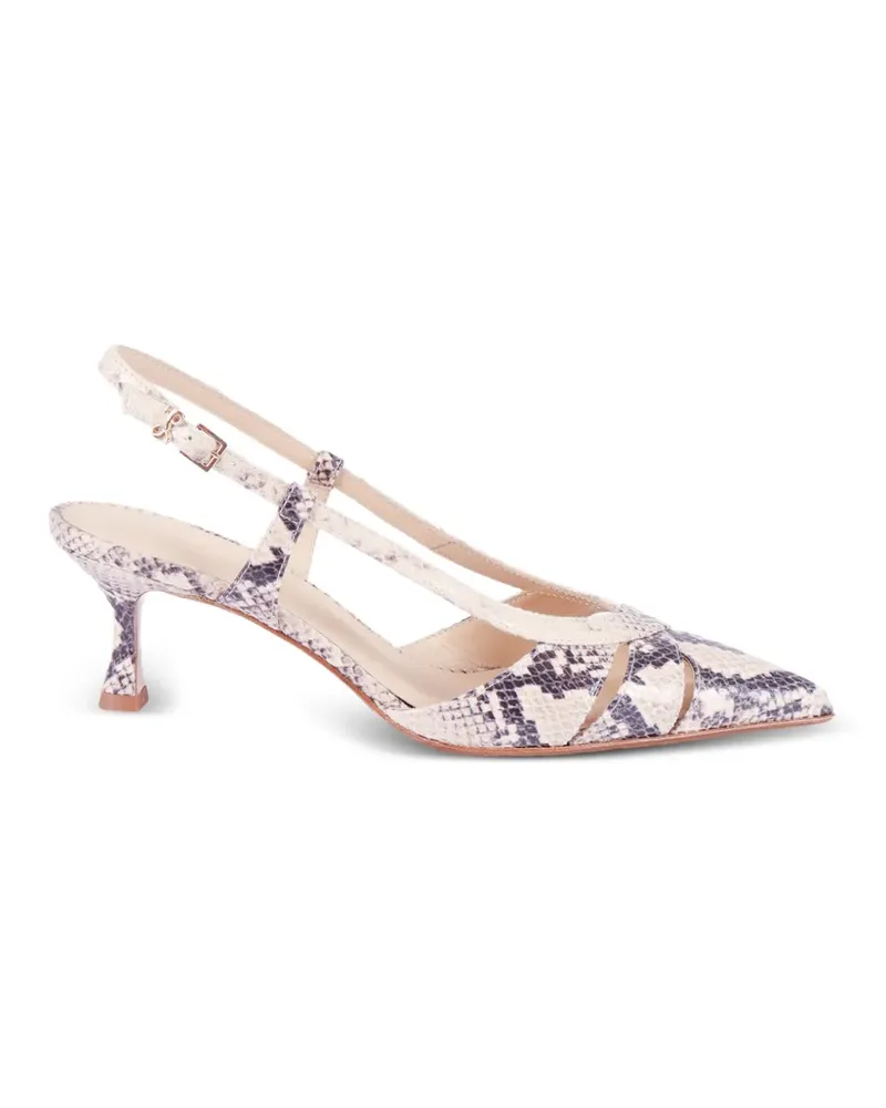 Sergio Levantesi Edda cut-out slingback pumps - Nude Nude