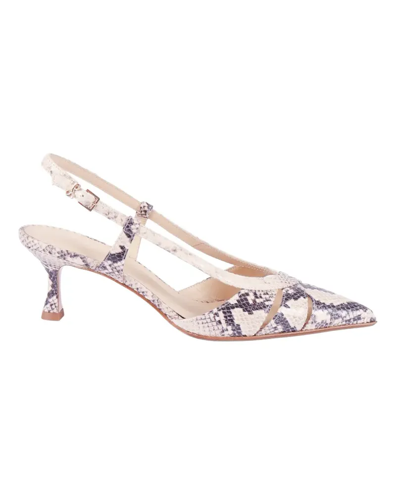 Sergio Levantesi Edda cut-out slingback pumps - Nude Nude