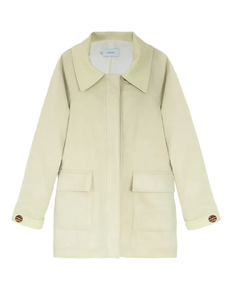 ISOLDA Deserto collared pocket parka - Weiß Weiß
