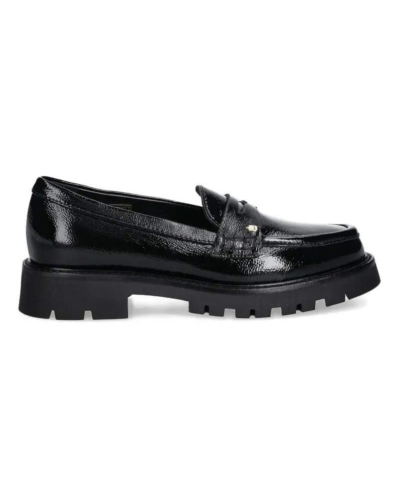 Baldinini lug-sole platform penny loafers - Schwarz Schwarz