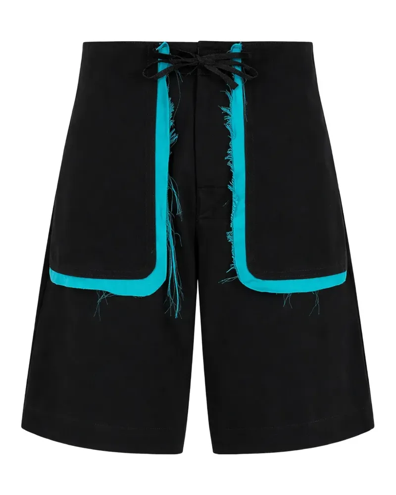 Edward Cuming Shorts mit Kordelzug - Schwarz Schwarz