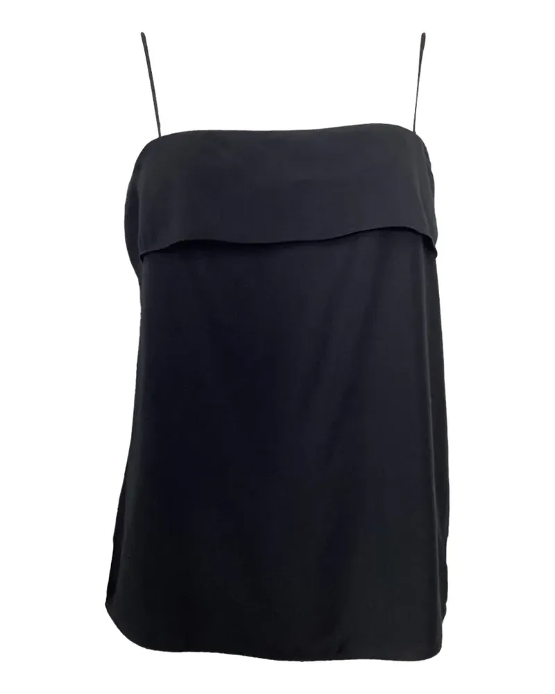 Theory Ausgestellte Bluse mit eckigem Ausschnitt - Schwarz Schwarz