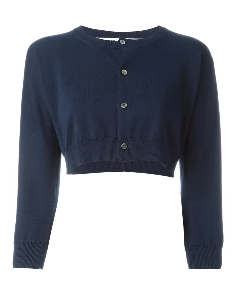 Comme des Garçons Cropped-Cardigan - Blau Blau