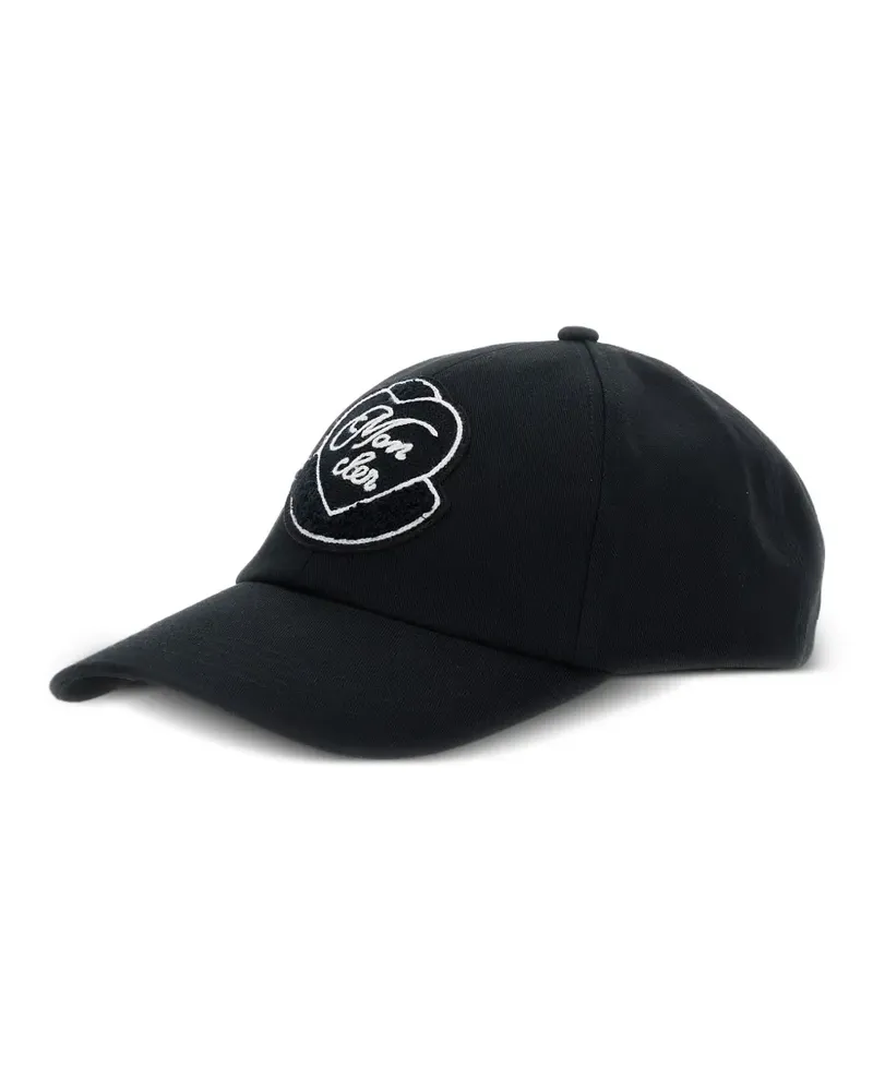 Moncler Baseballkappe mit Herz-Patch - Schwarz Schwarz