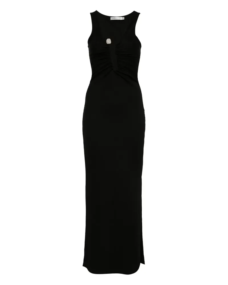 Christopher Esber Kleid mit Kristallen - Schwarz Schwarz