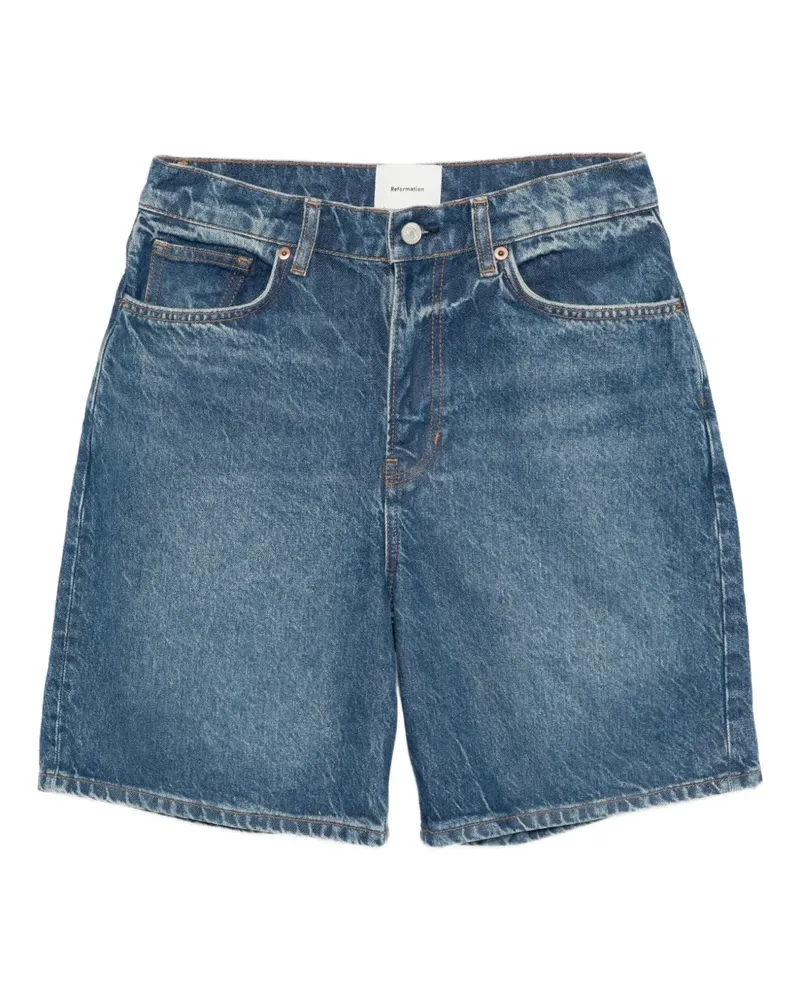 Reformation Hale Shorts - Blau Blau