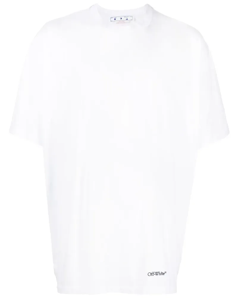 OFF-WHITE T-Shirt mit Scribble Diag-Print - Weiß Weiß