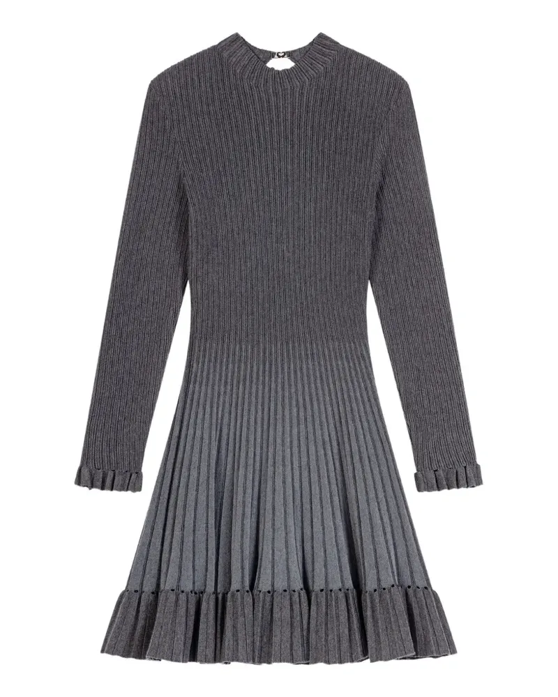 Maje Kurzes Strickkleid mit Farbverlauf - Grau Grau