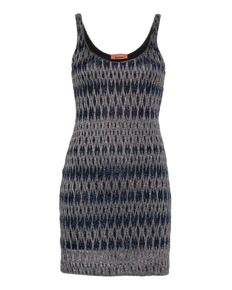 Missoni Minikleid mit geometrischem Muster - Blau Blau