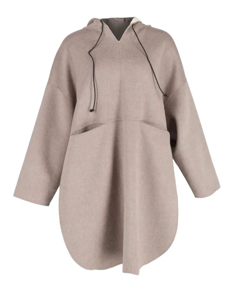 Totême hooded coat - Nude Nude